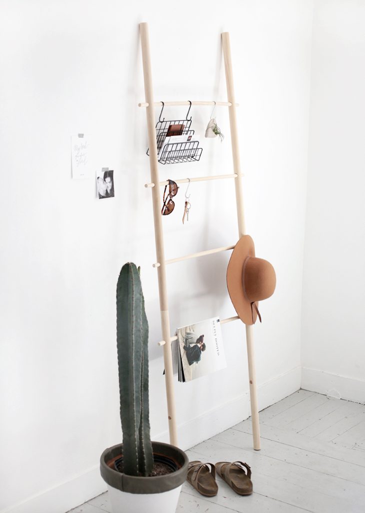 accessoires ophangen aan ladder