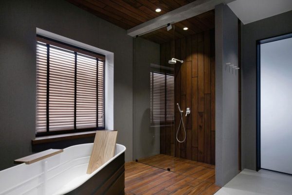badkamer plafond hout