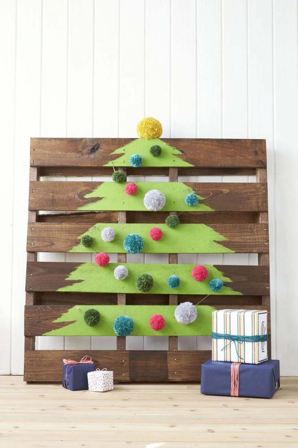 12x Houten kerstboom HOMEASE